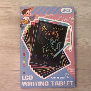 NIB 10-Inch LCD Writing TabletBlack Screen with Multi Accent Frame (2 in pack )